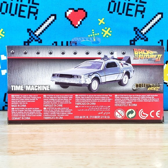 Jada Toys Back To The Future Part 2 TIME MACHINE Delorean 1:32 Diecast Car - Picture 4 of 11